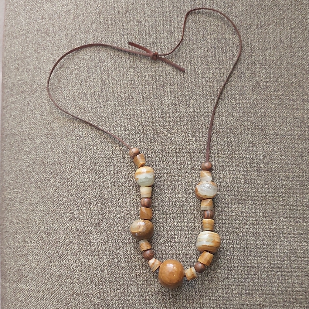 Brown Beaded Necklace